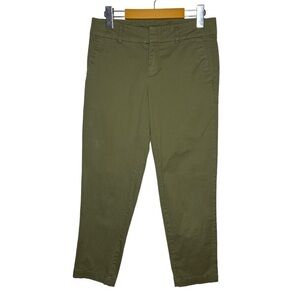 KUT From The Cloth Taylor Crop Trouser Utility Cotton Green